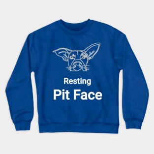 Vintage resting pit face dog Crewneck Sweatshirt